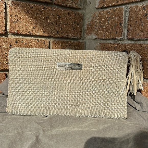 Ralph Lauren Handbags - Ralph Lauren Fragrance Pouch, White/Second hand with some ware and tear!